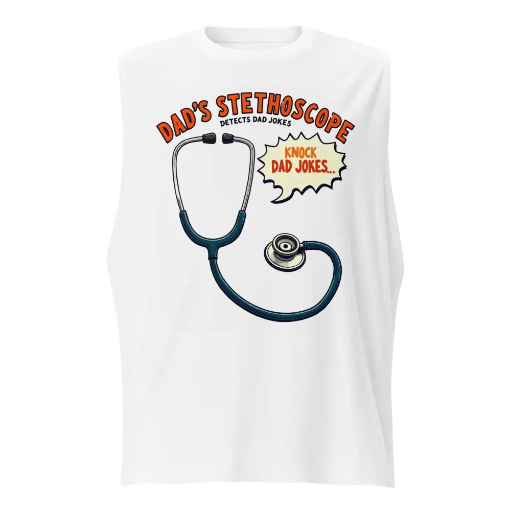 Dad's Stethoscope Humor Muscle Tank product image (1)