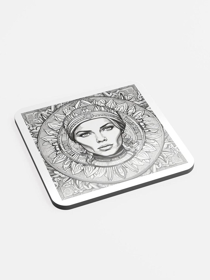 Serene Headdress Cork Coaster Set product image (2)