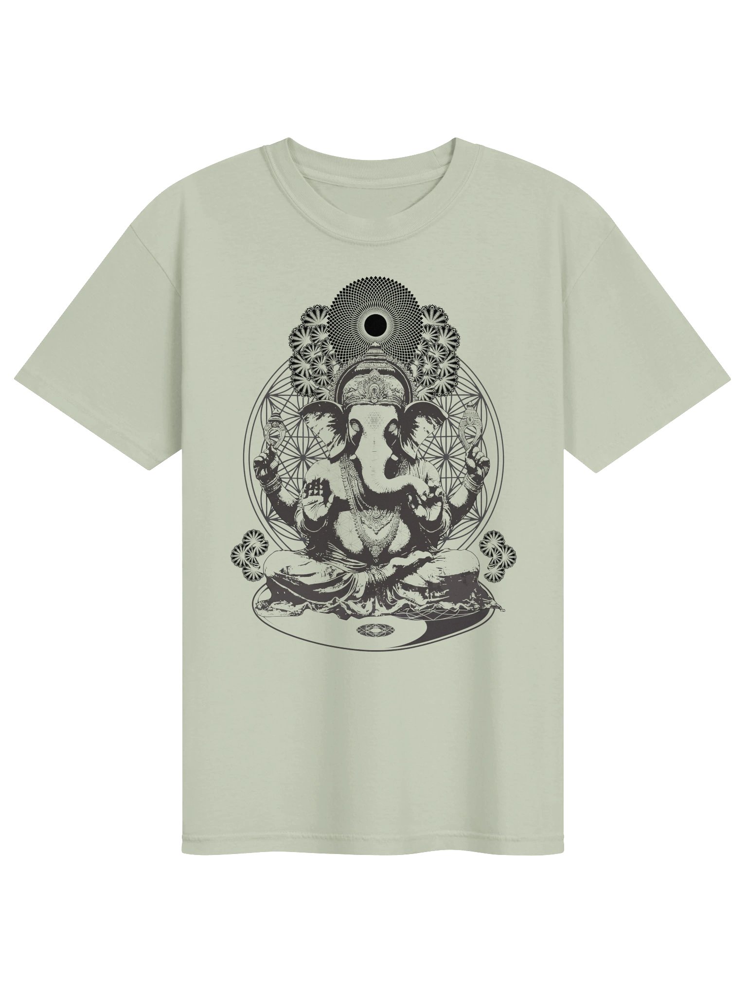 Lord Ganesh Sacred Geometry Unsex Tee product image (1)