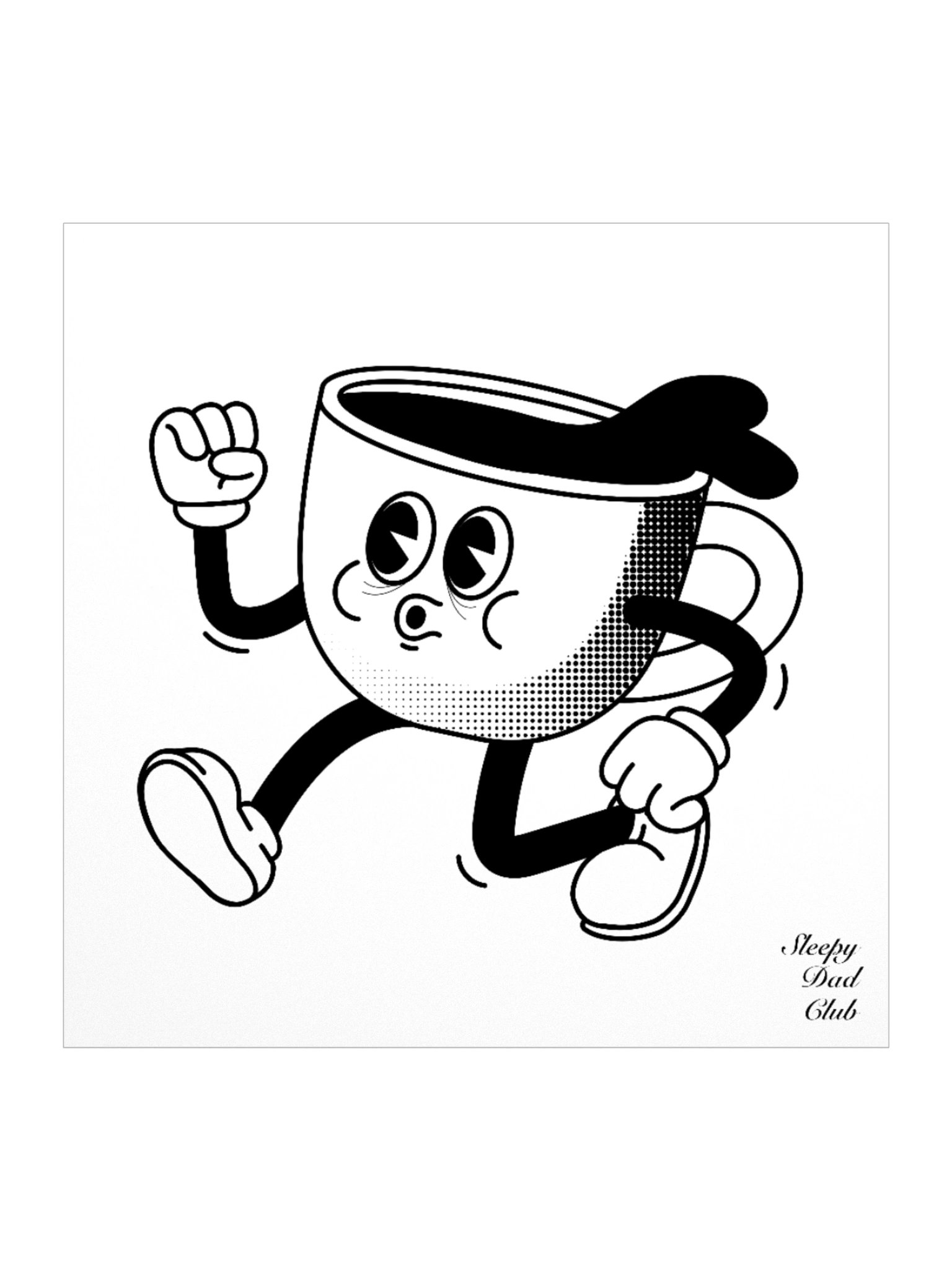 Sleepy Dad Club | Tired Espresso Sticker product image (1)