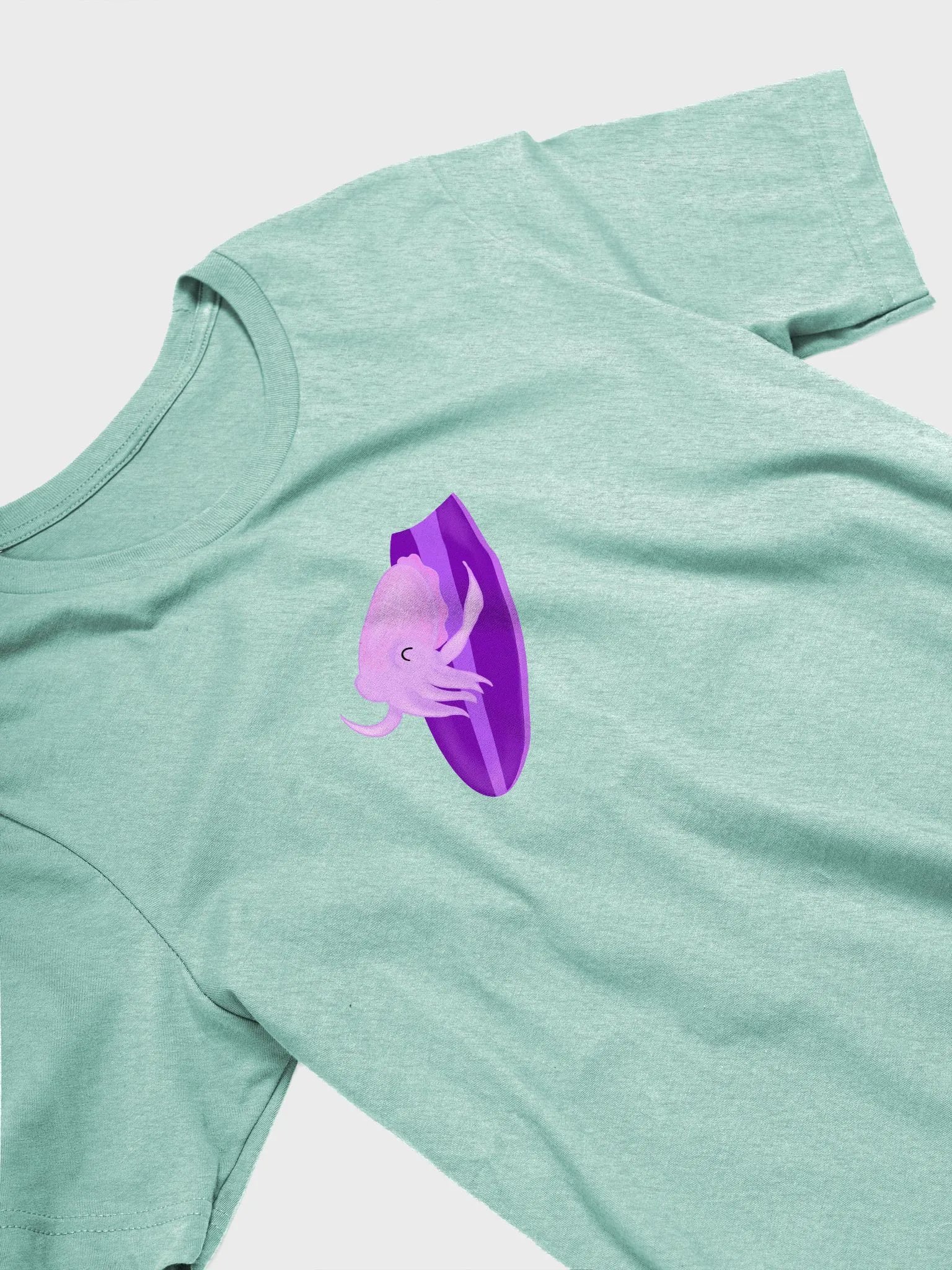 Surfing Cuttlefish Doodle Tee product image (4)