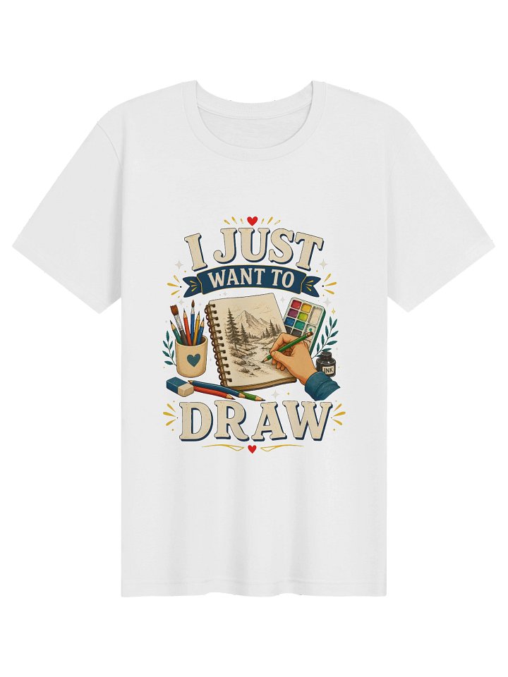 I Just Want To Draw Tee product image (1)