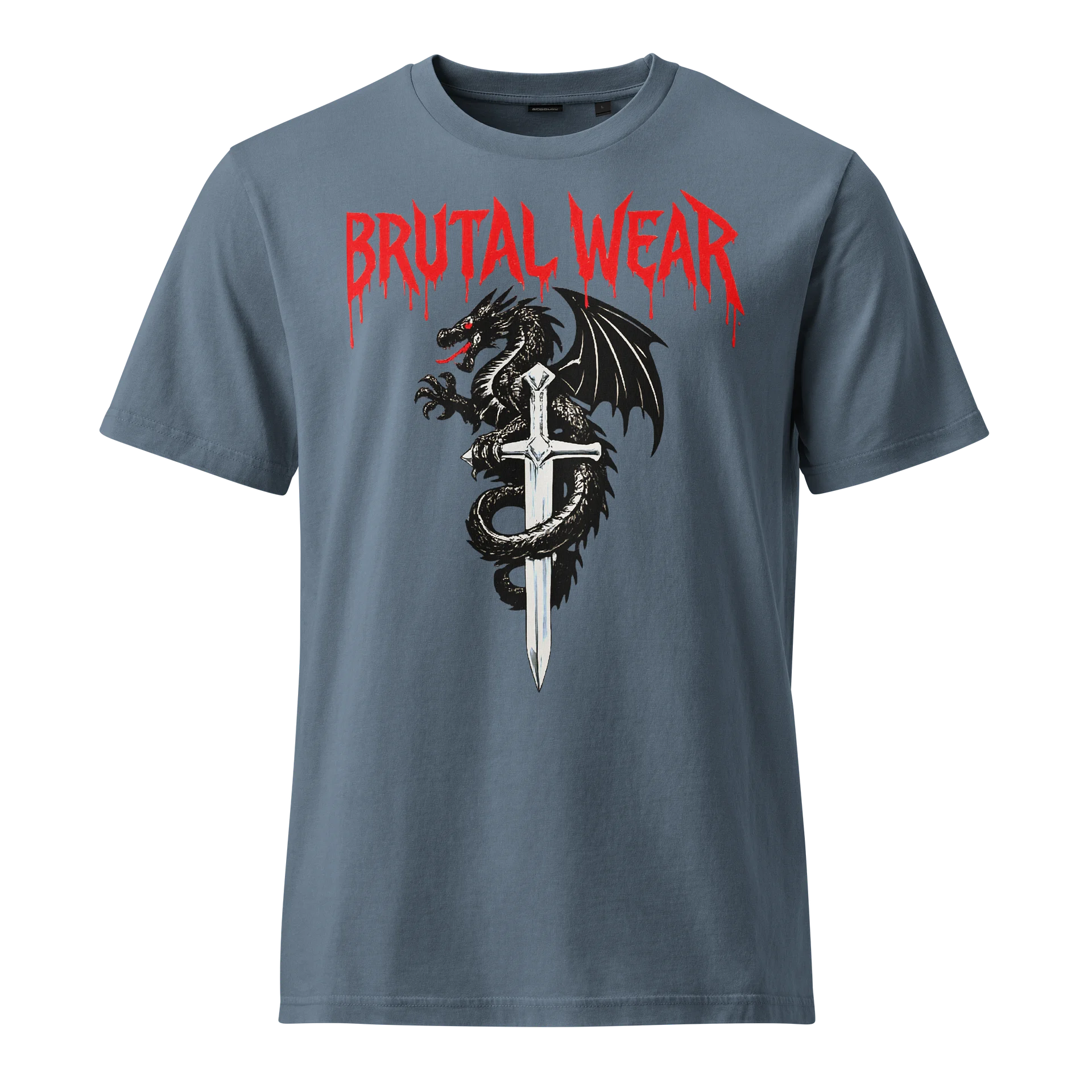 BrutalWear Black Fantasy Dragon Medieval Art Design. product image (5)