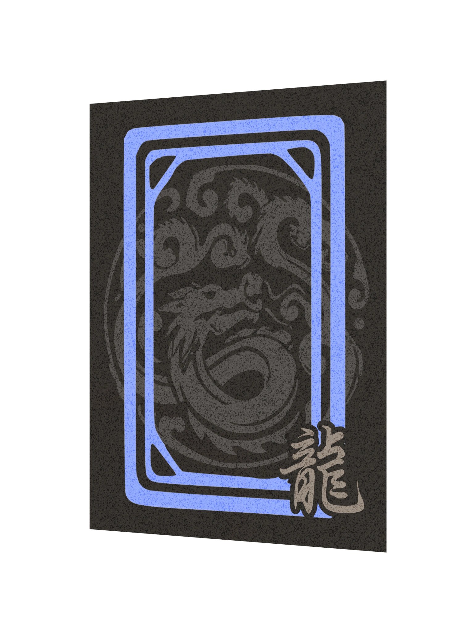 Mahjong White Dragon Board Game Room Poster - UNFRAMED product image (2)