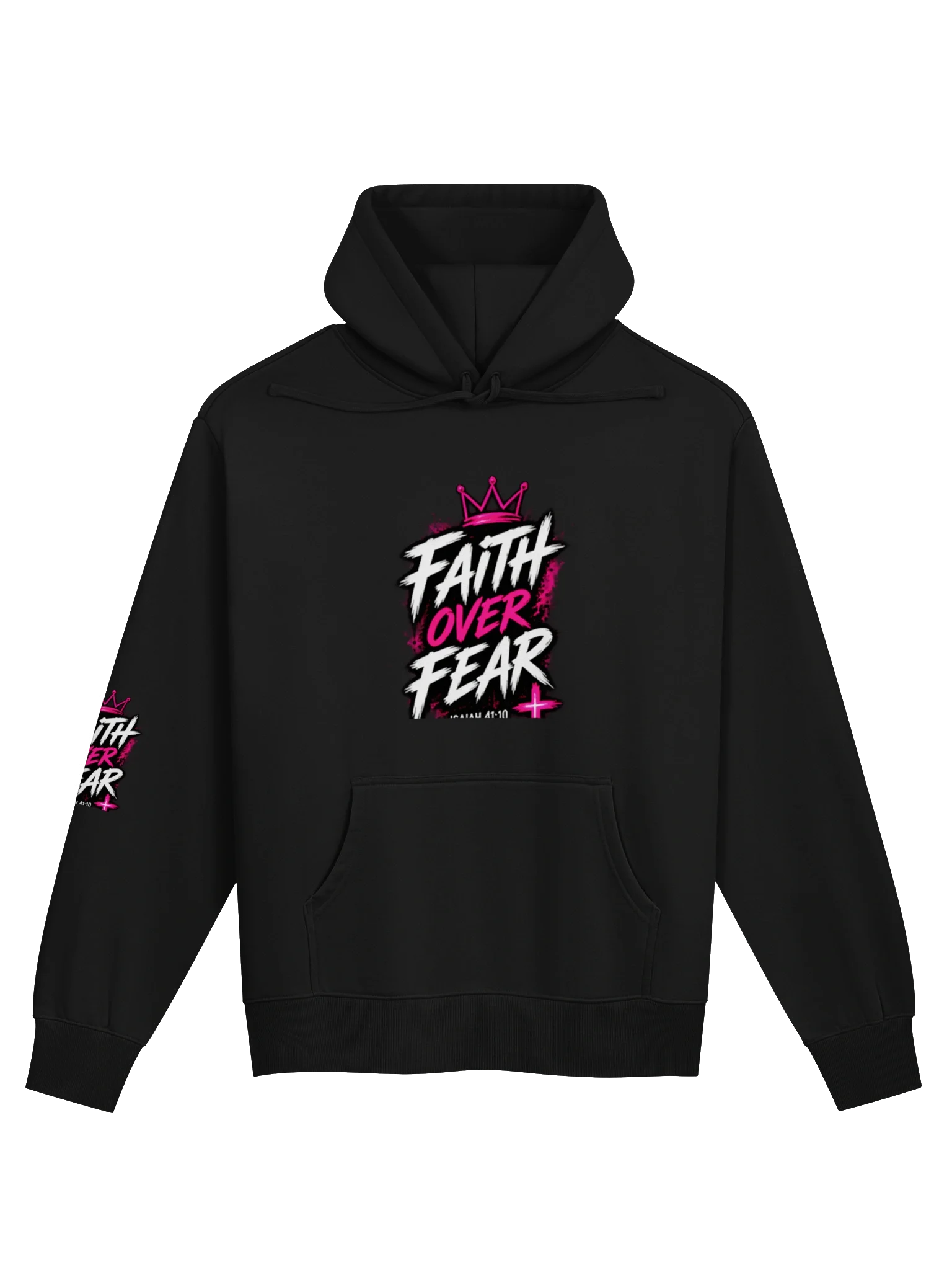 "Faith Over Fear" Heavyweight Streetwear Hoodie from Kweeble Glory Store