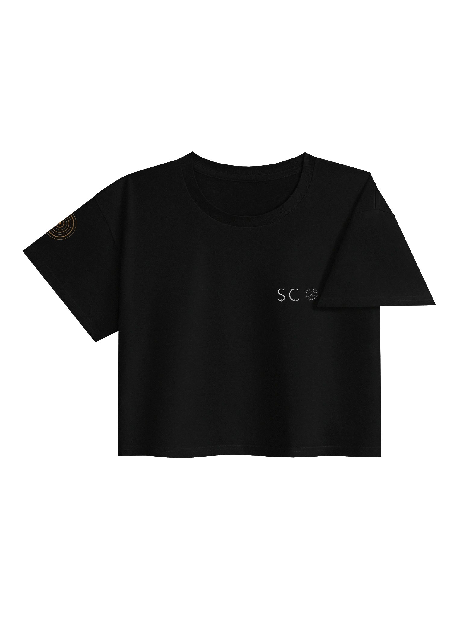 Embroidered Crop Top in Black product image (4)