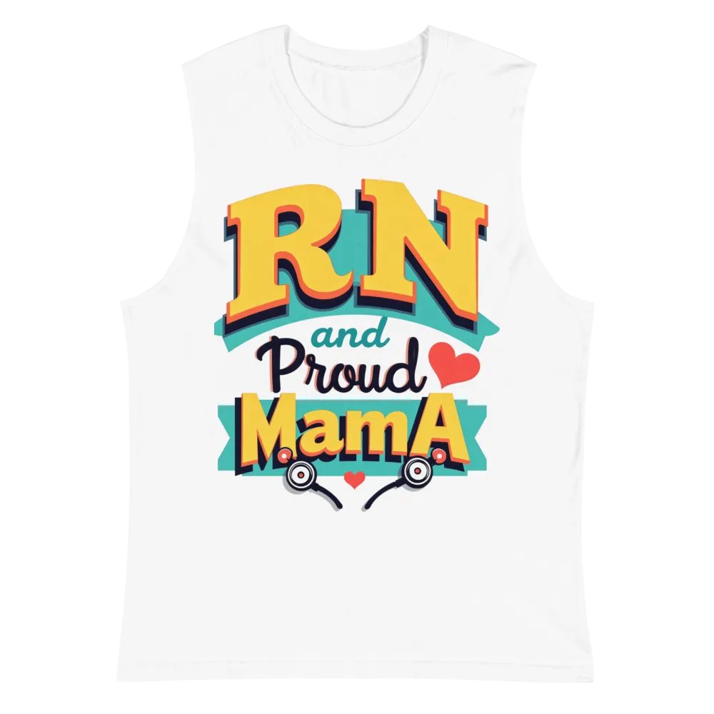 RN and Proud Mama Muscle Tank product image (2)