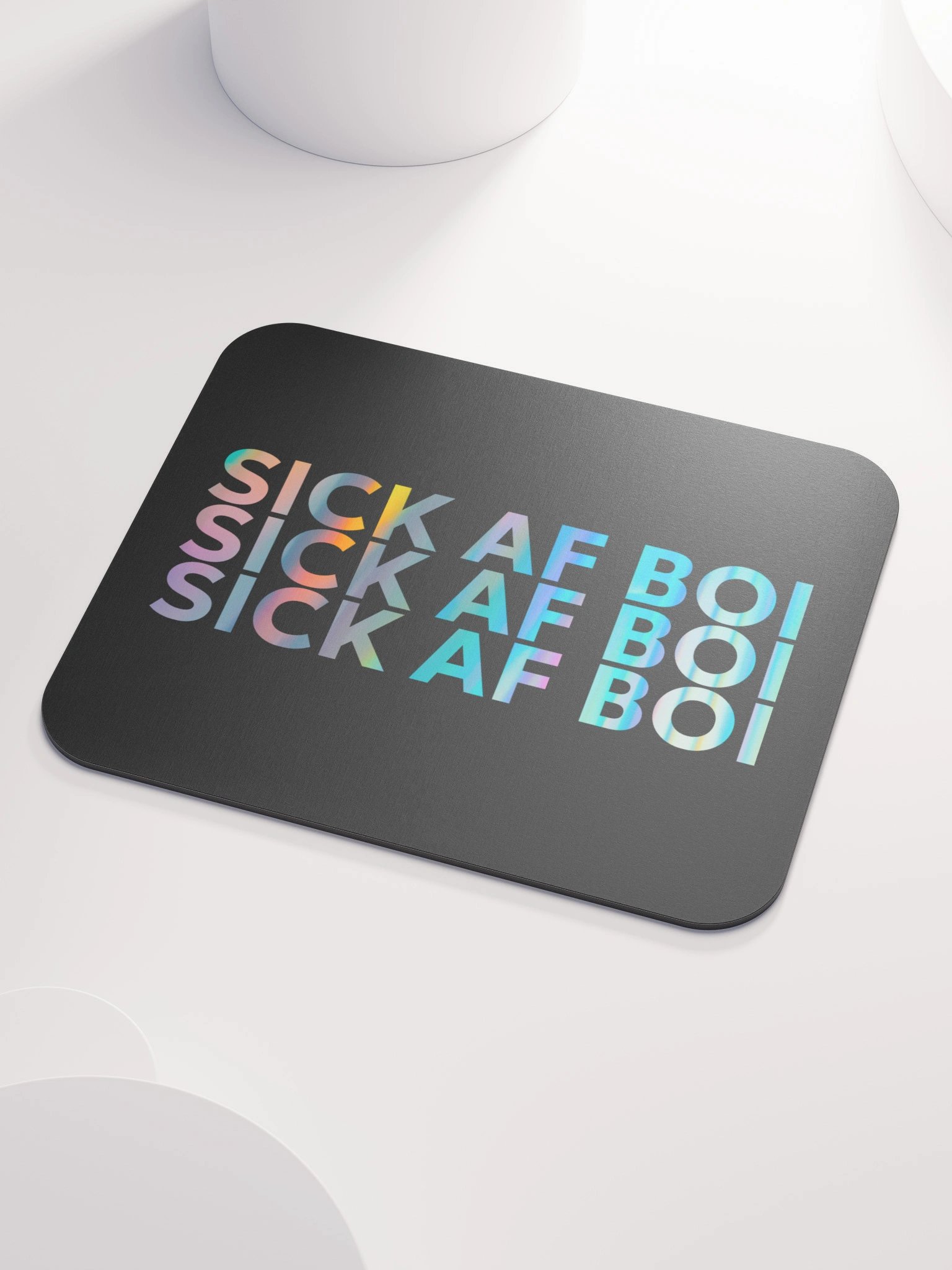 Sick AF Boi Mousepad | Runesy Merch Collection | Classic Mousepad product image (3)