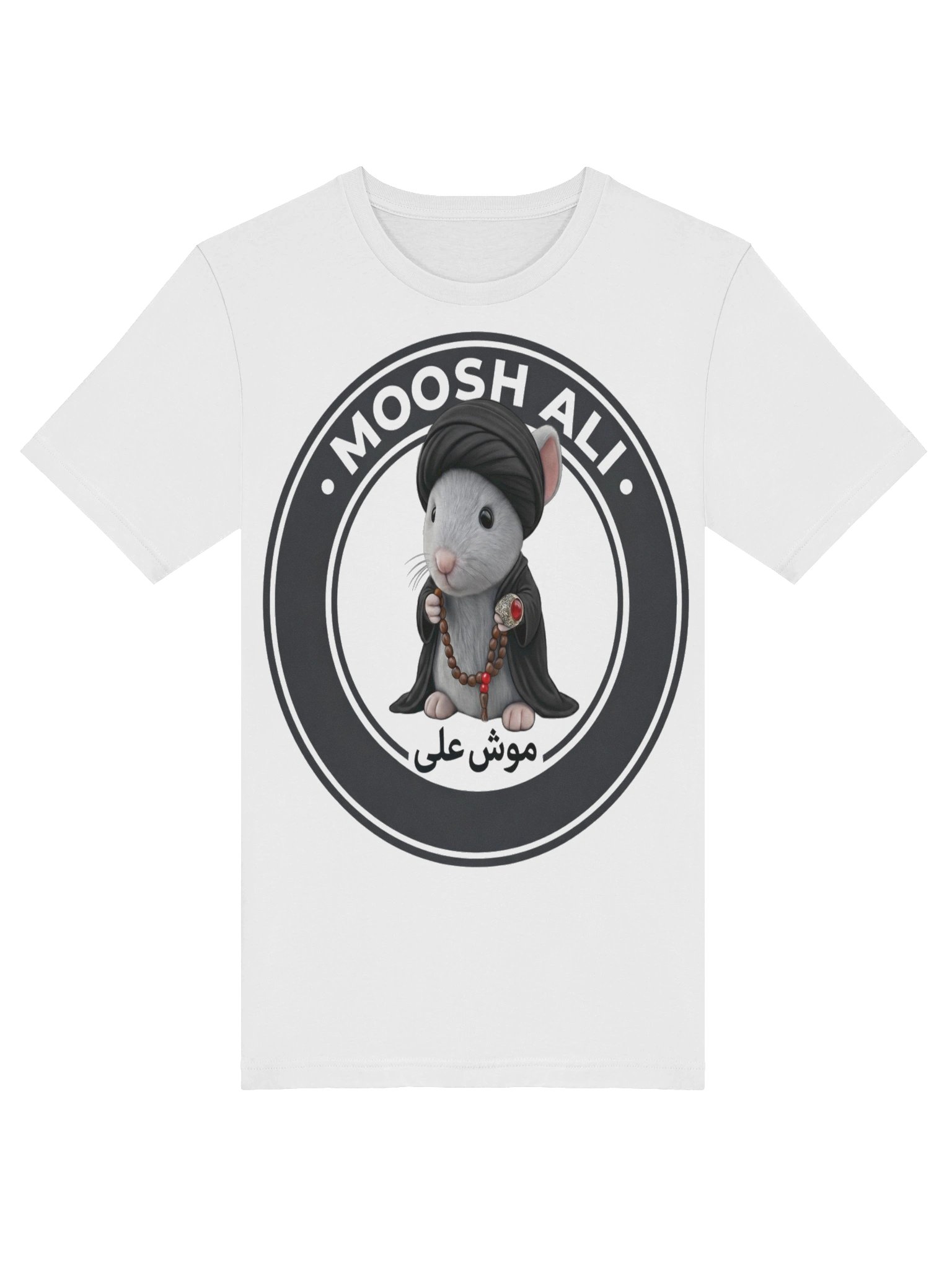 The Original "Moosh-Ali" Graphic Tee (White) $22.00 product image (5)
