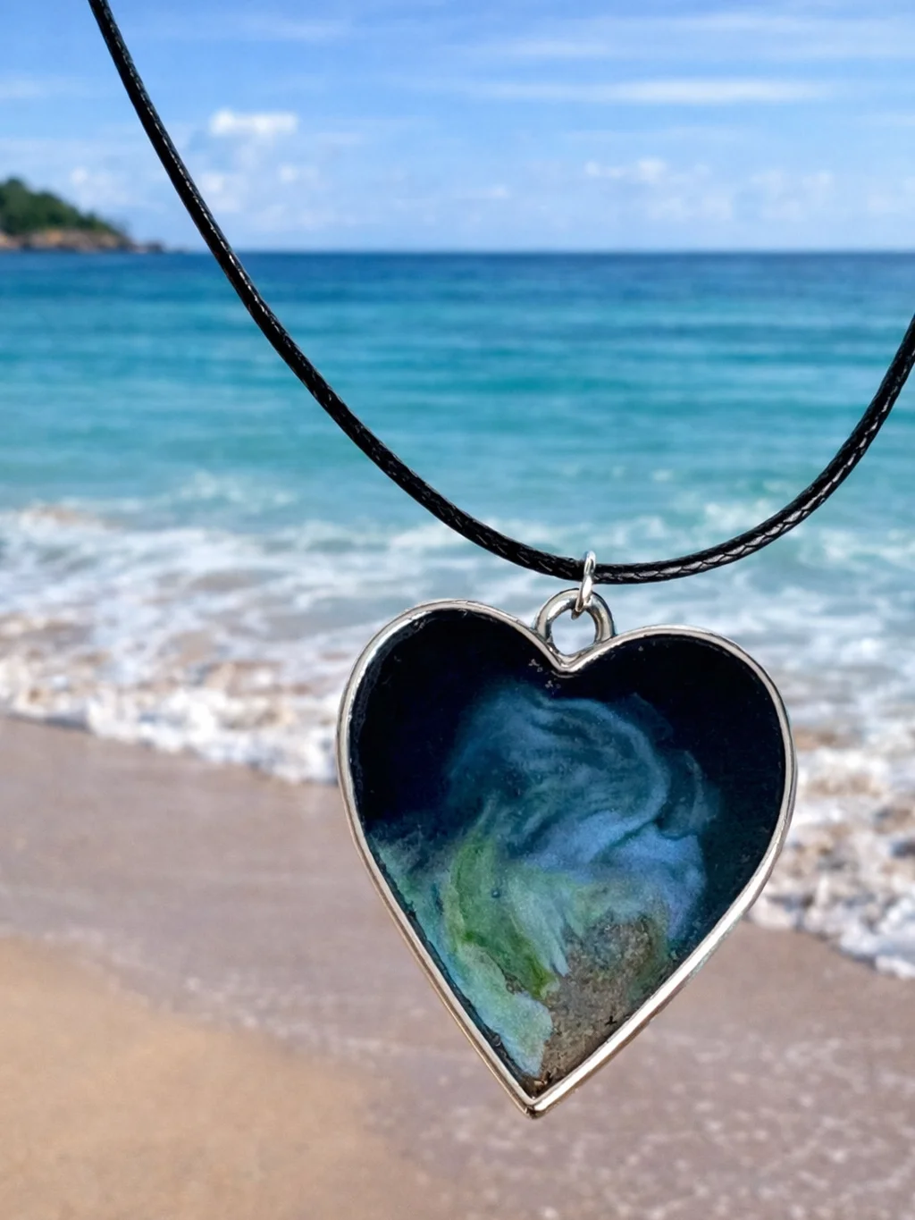 MFD-00302 | Sea’s My Heart Pendant Necklace | Handcrafted Jewelry by Monique Faella Designs™ product image (1)