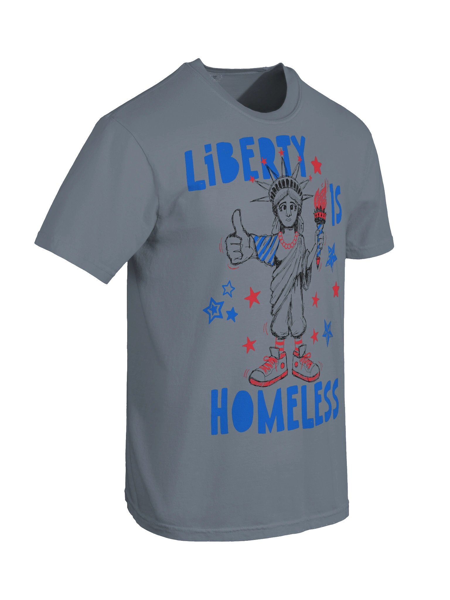 Liberty Is Homeless, Hitchhiking Statue Of Liberty, USA 250 Shirt product image (99)