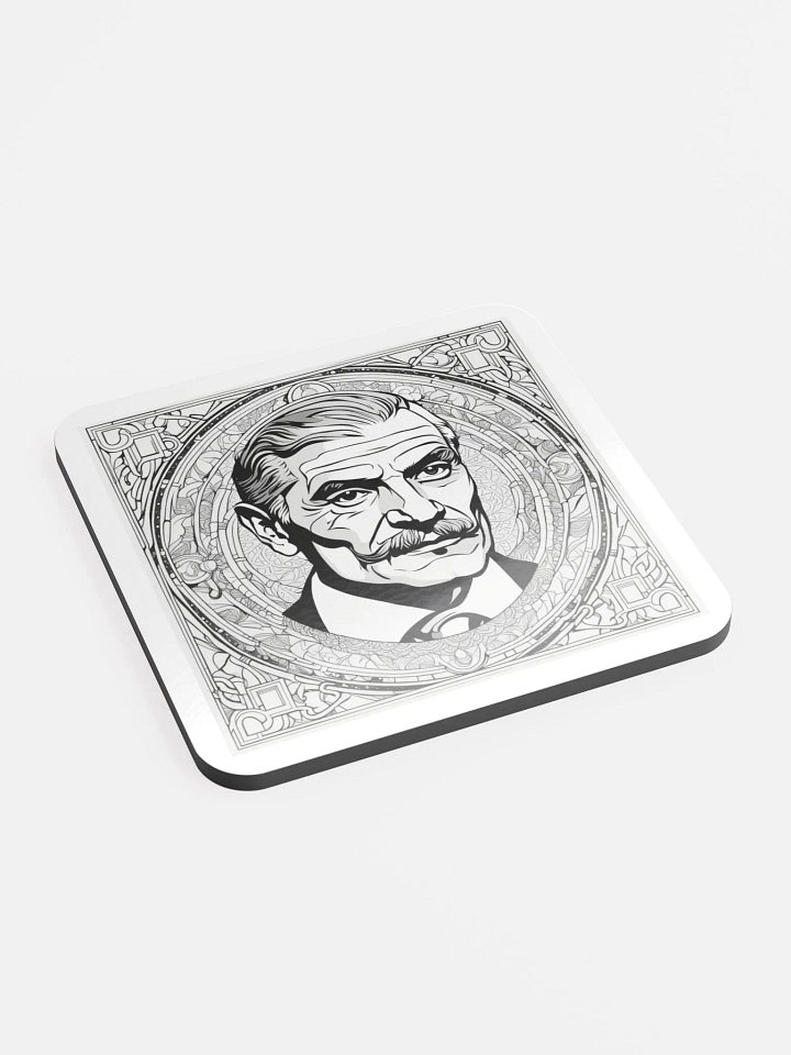 Ornate Gentlemen Cork Coaster Set product image (2)