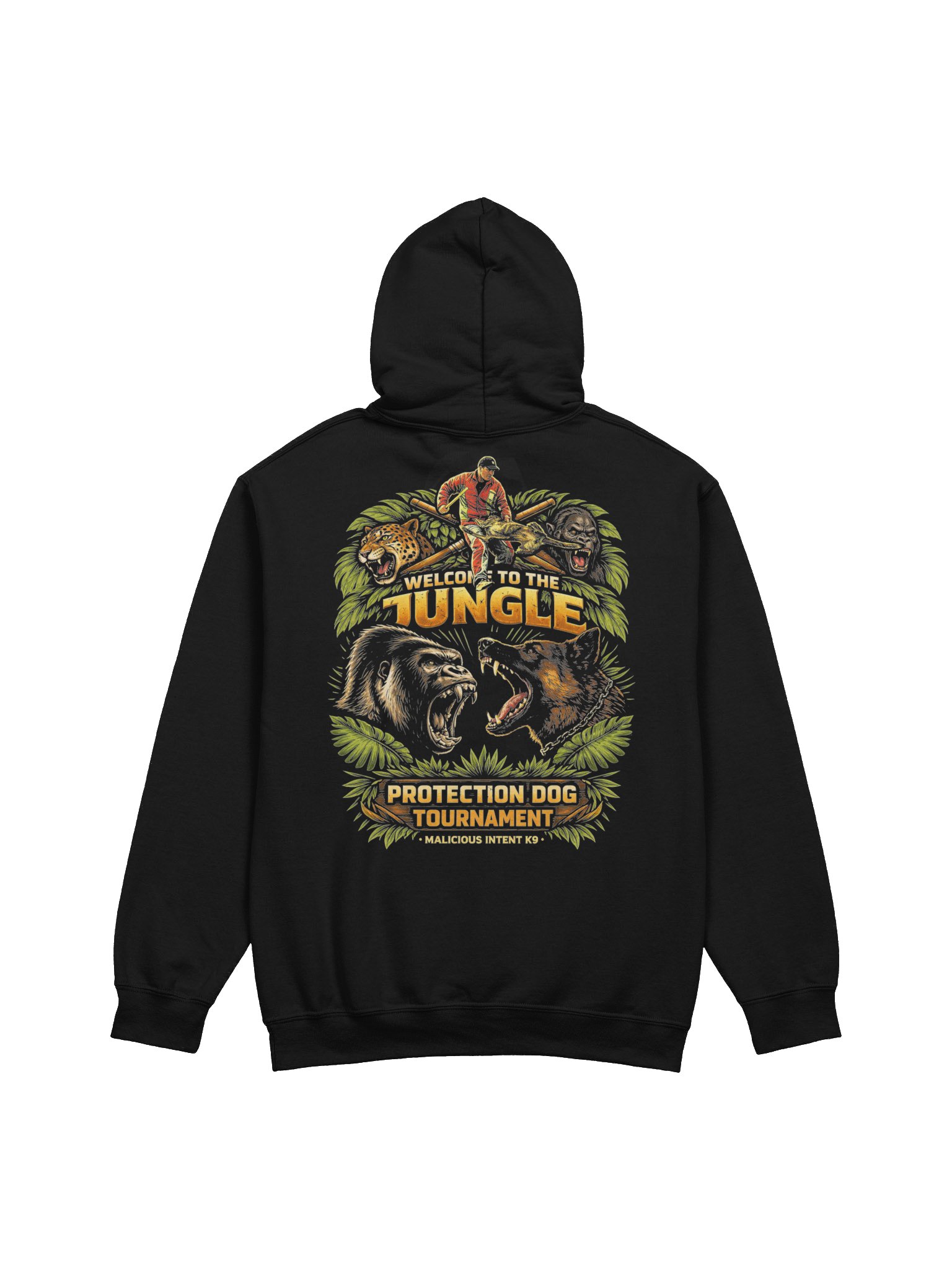 Welcome to the Jungle Protection Trial - Back and Chest Print Hoodie product image (3)