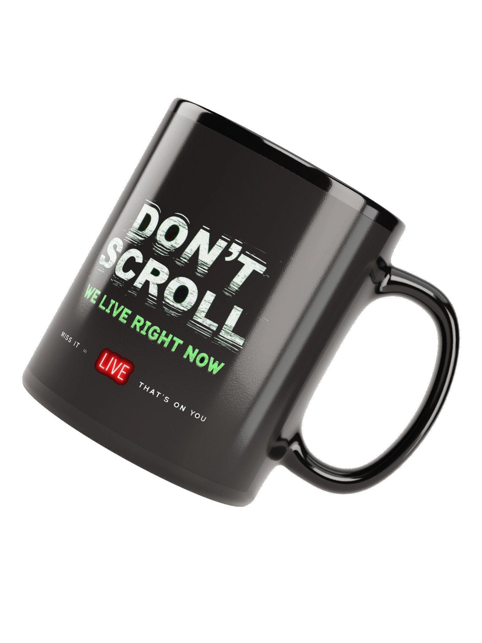 Don’t Scroll Glitch Mug product image (6)