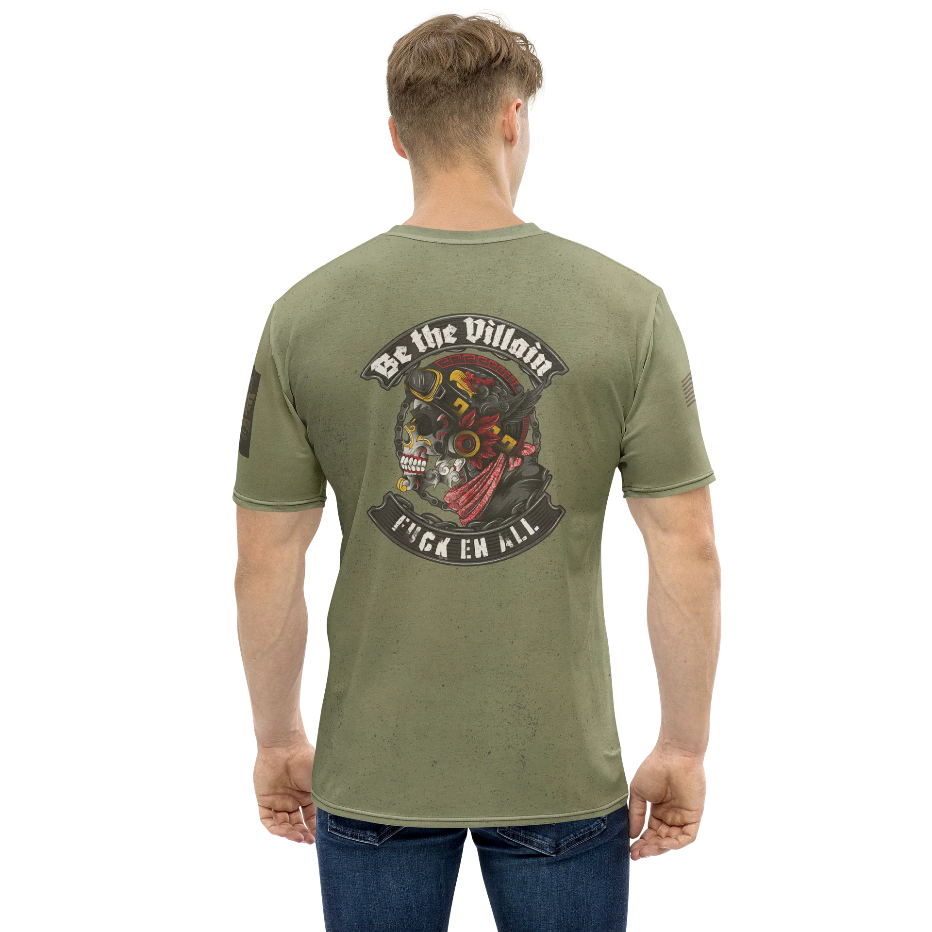 Be the Villain MötoGraffitti Tee in OD Green product image (1)