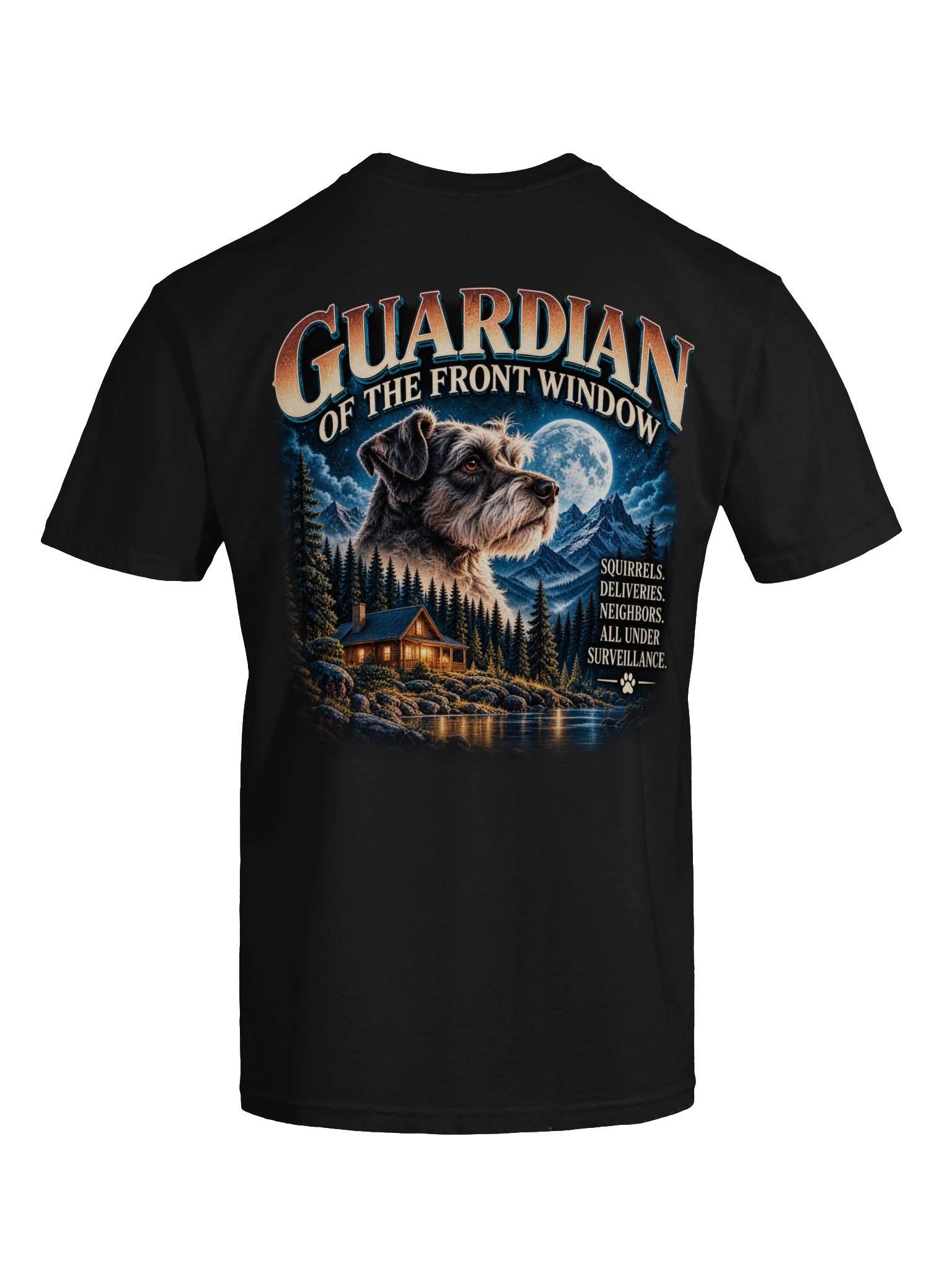 Guardian of the Front Window Dog T-Shirt – Funny Dog Dad & Dog Lover Tee product image (1)