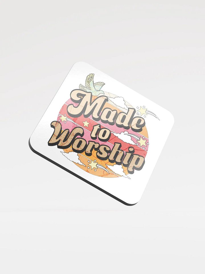 Made To Worship Divine Cork Coaster product image (2)