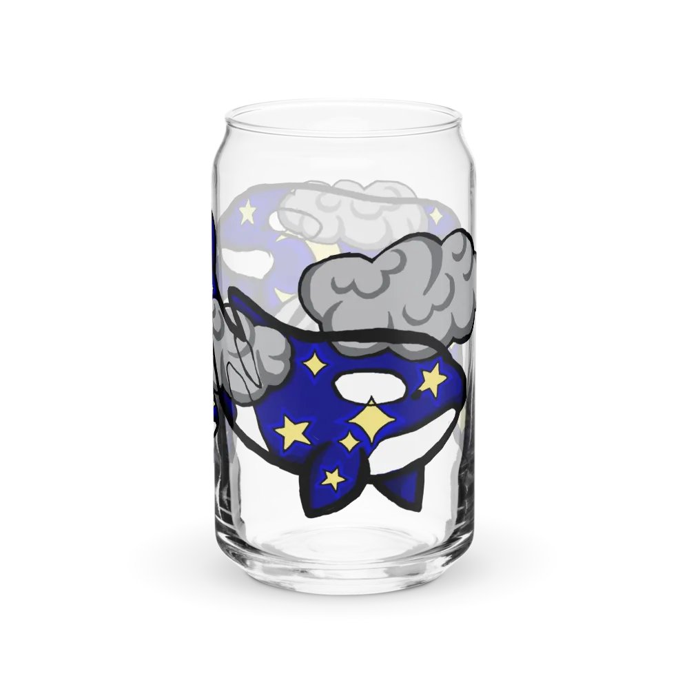 midnight orcas can-shaped glass product image (9)