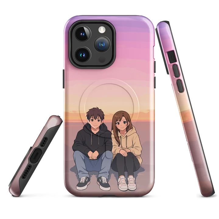 Couple Anime Sunset Street Silence iPhone® Case product image (1)