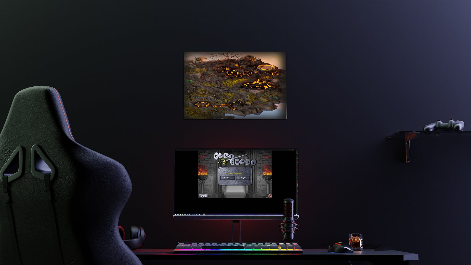 The Wilderness | Enhanced Matte 3D OSRS Poster product image (2)