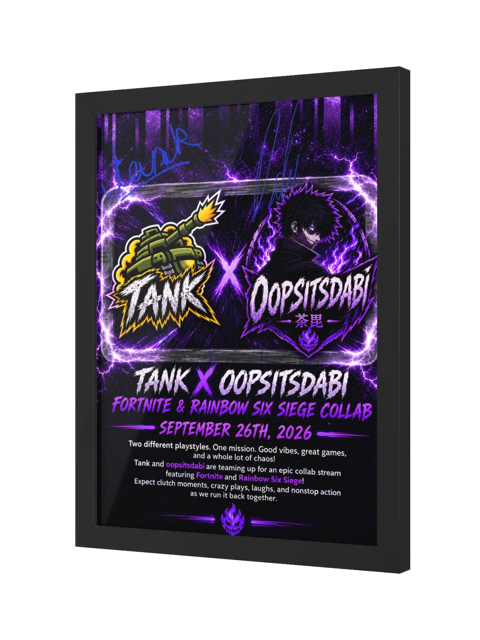 Signed Dabi/Tank Collab Plaque product image (2)