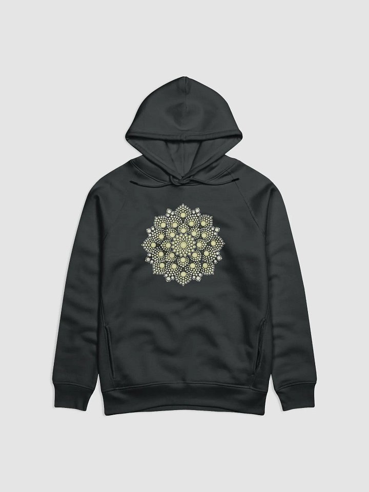 Yellow Dot Mandala Unisex Eco Hoodie product image (1)