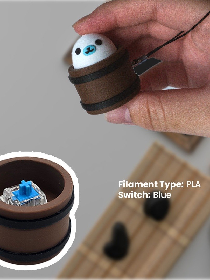 Seal Clicky Fidget Keychain product image (2)