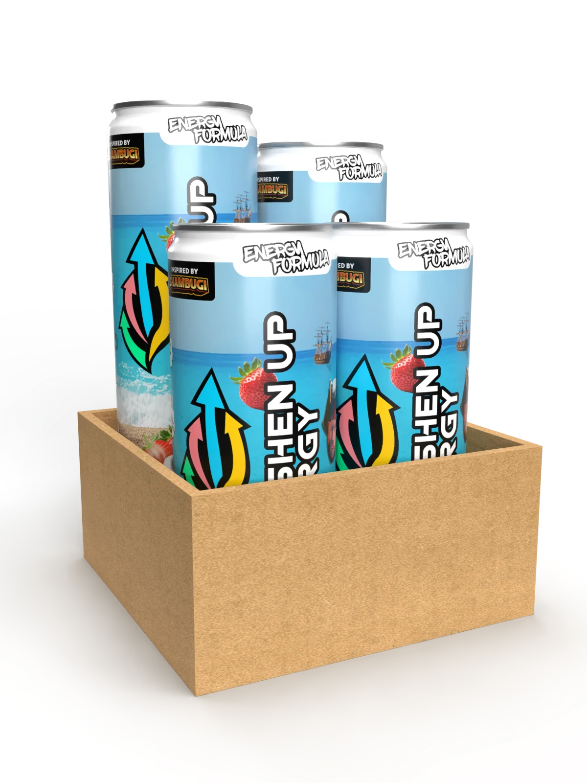 Bugi Blast Freshen Up Energy 4-Pack Cans Gift (US & Canada Shipping Only!) product image (1)