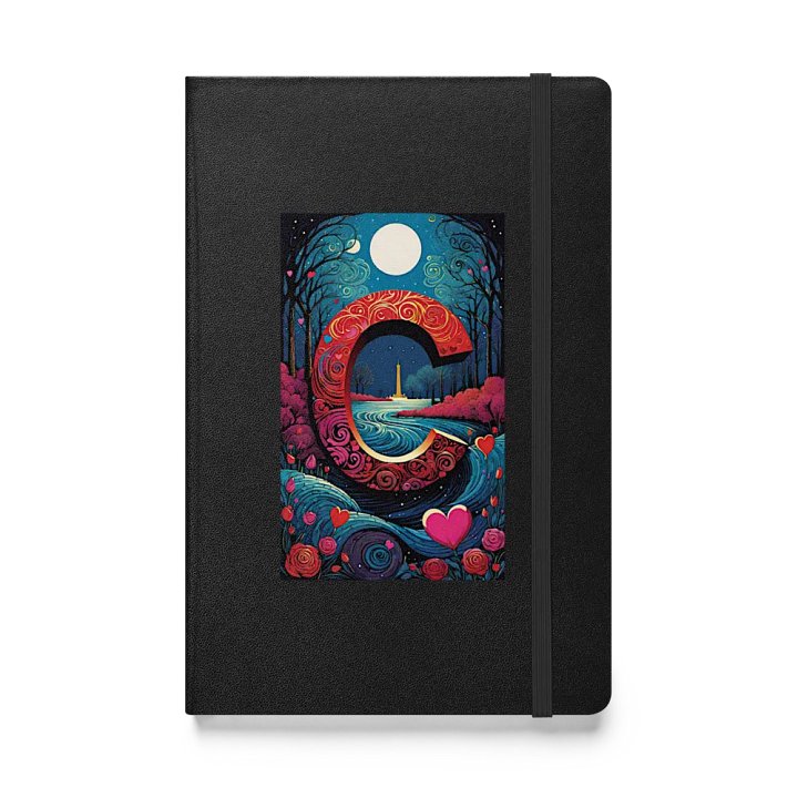 Valentine’s Monogram Letter C(6) Black Journal product image (1)