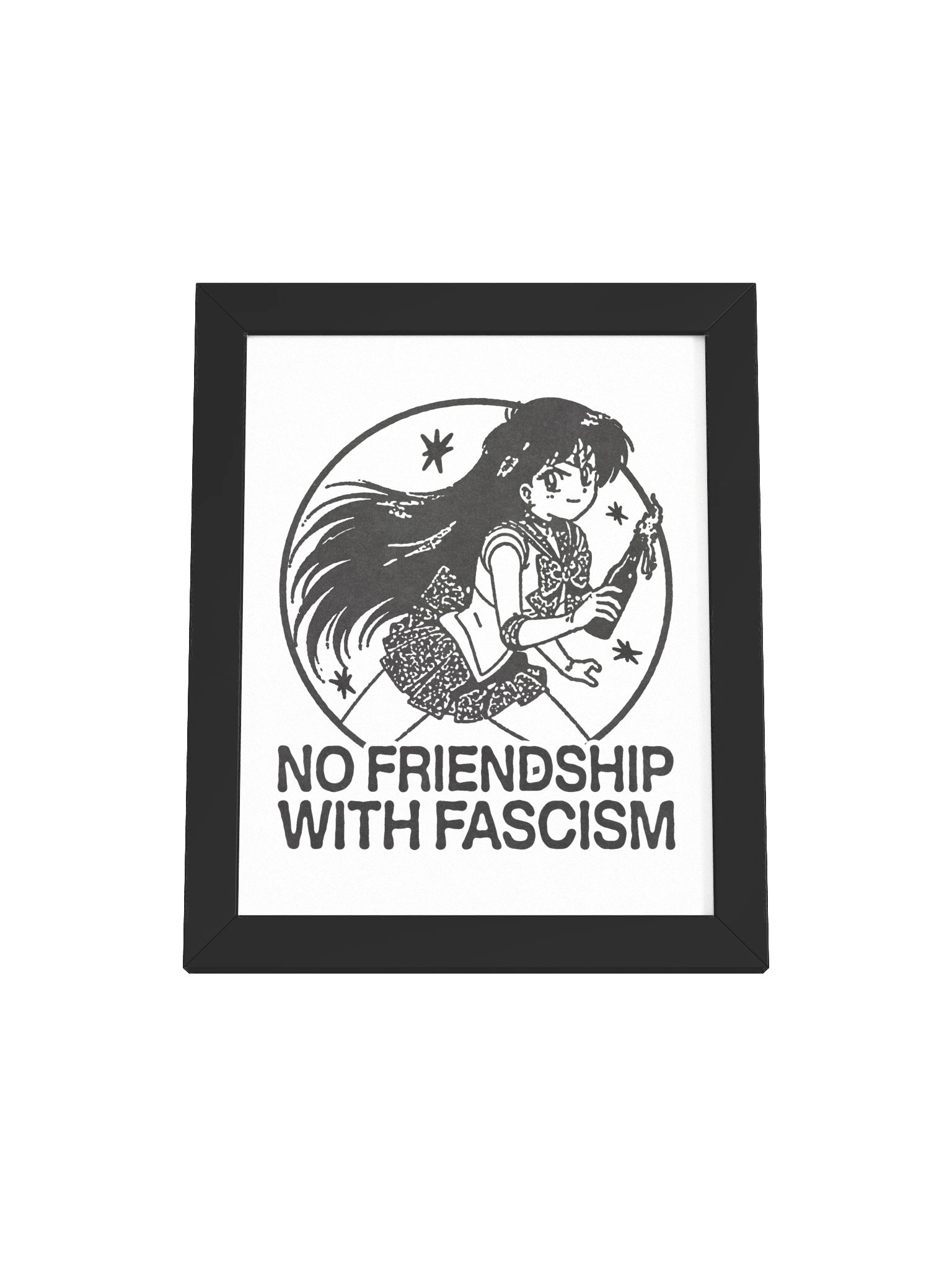 NO FRIENDS ! Framed Print. product image (1)
