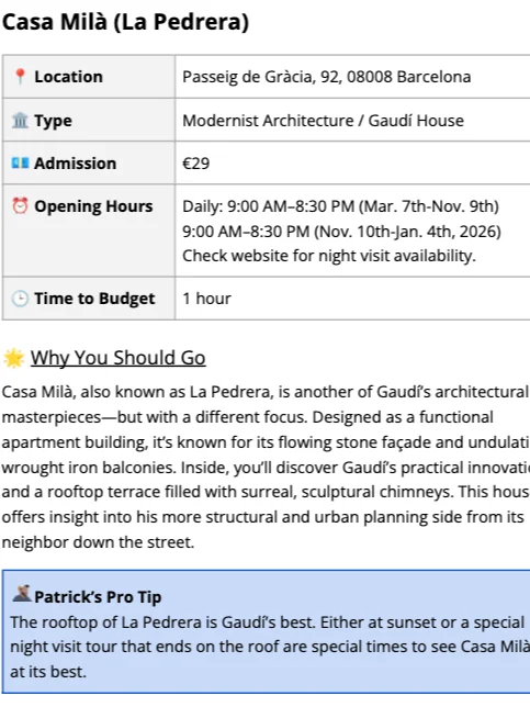 The PATRICK Guide to Barcelona product image (3)