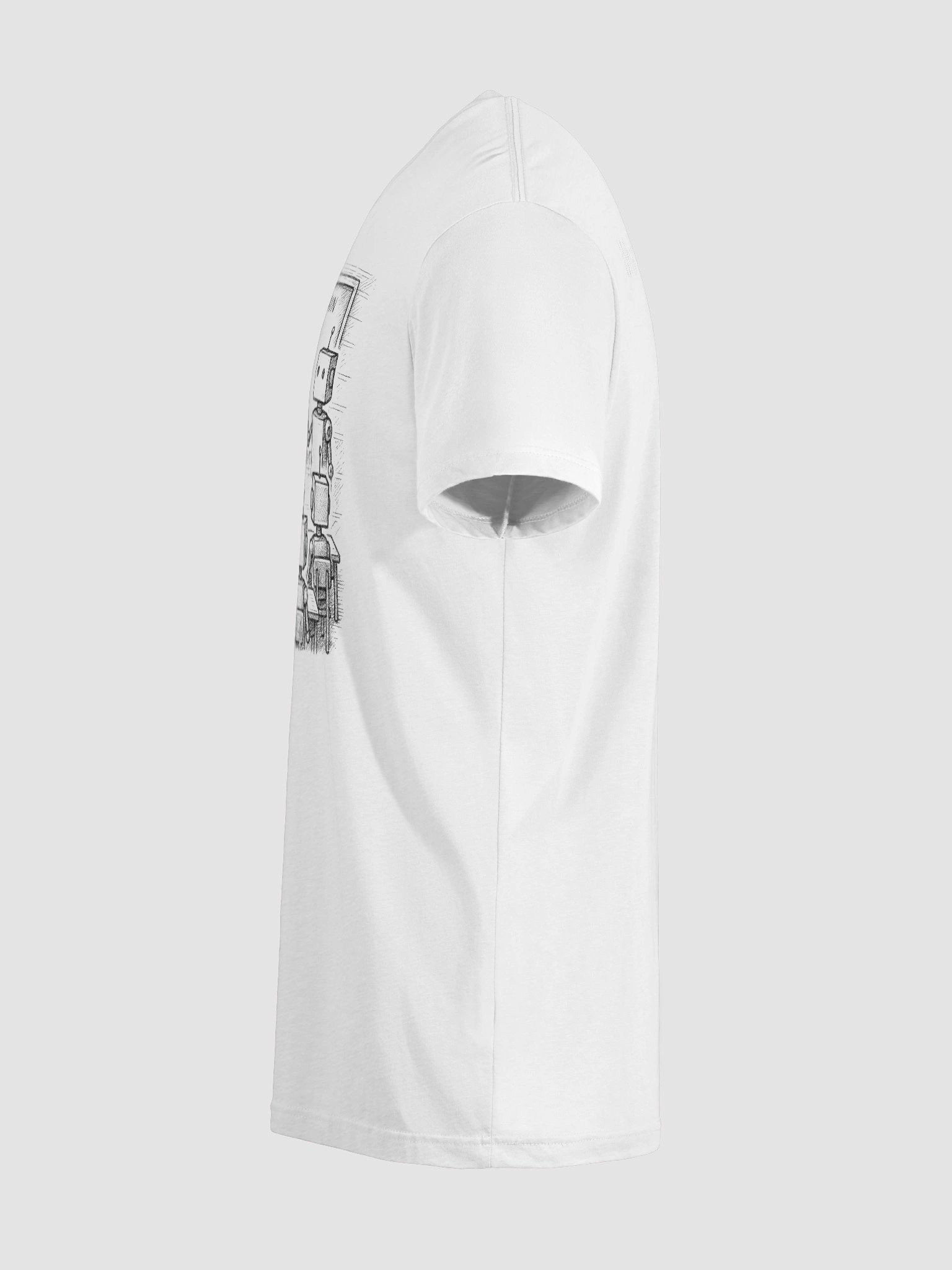 What…? Human? - Robot Classroom - White Tee product image (12)