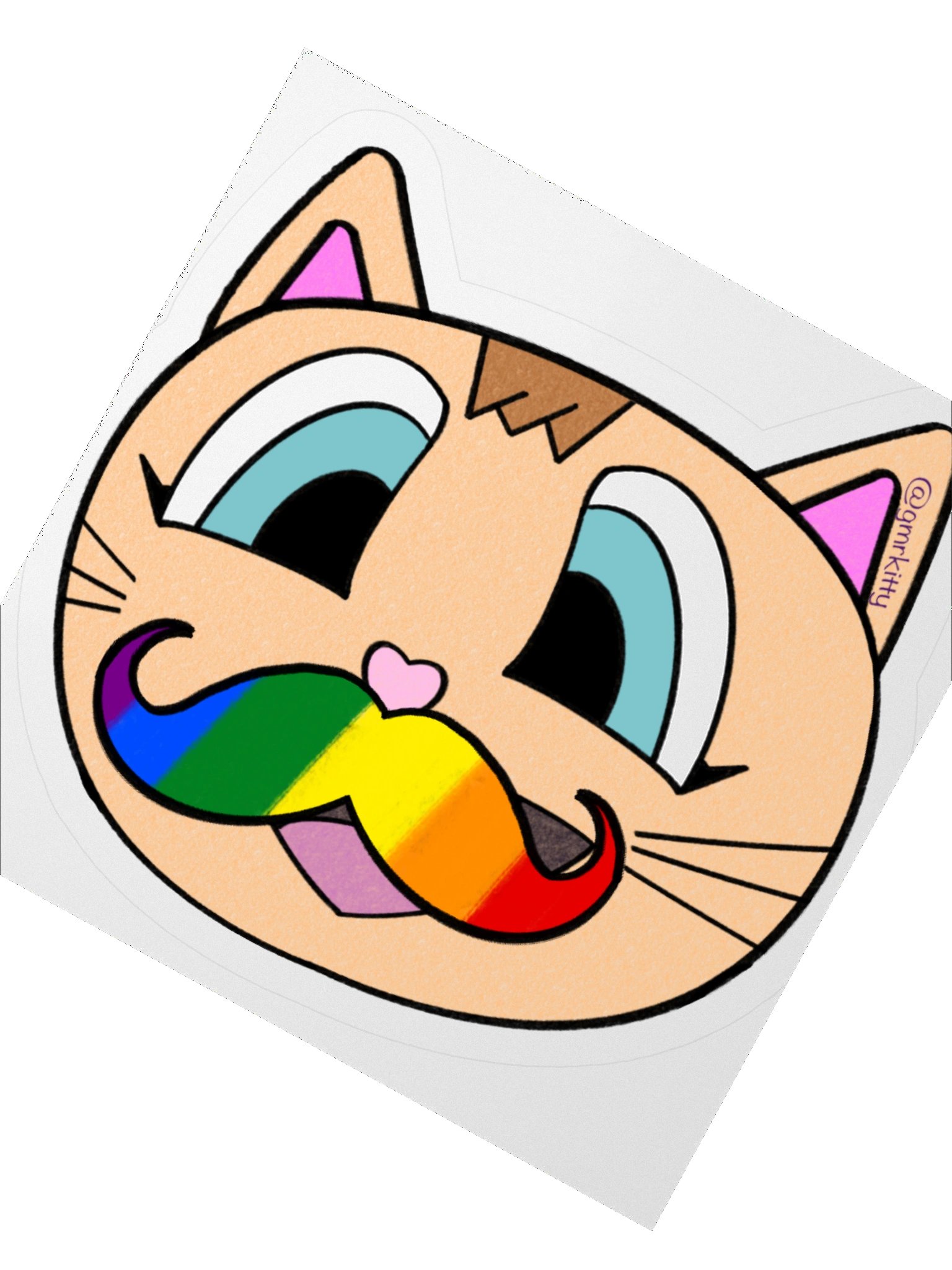 Rainbow Mustache Kitty product image (4)
