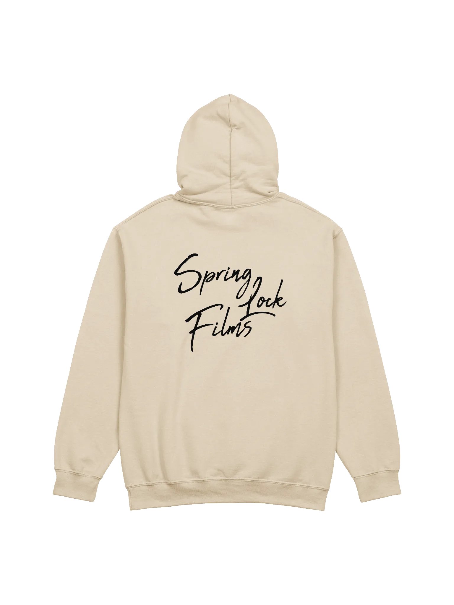 'Inspiring Creativity' (Spring-Lock Films) Graphic Cursive Hoodie - Black Edition product image (2)