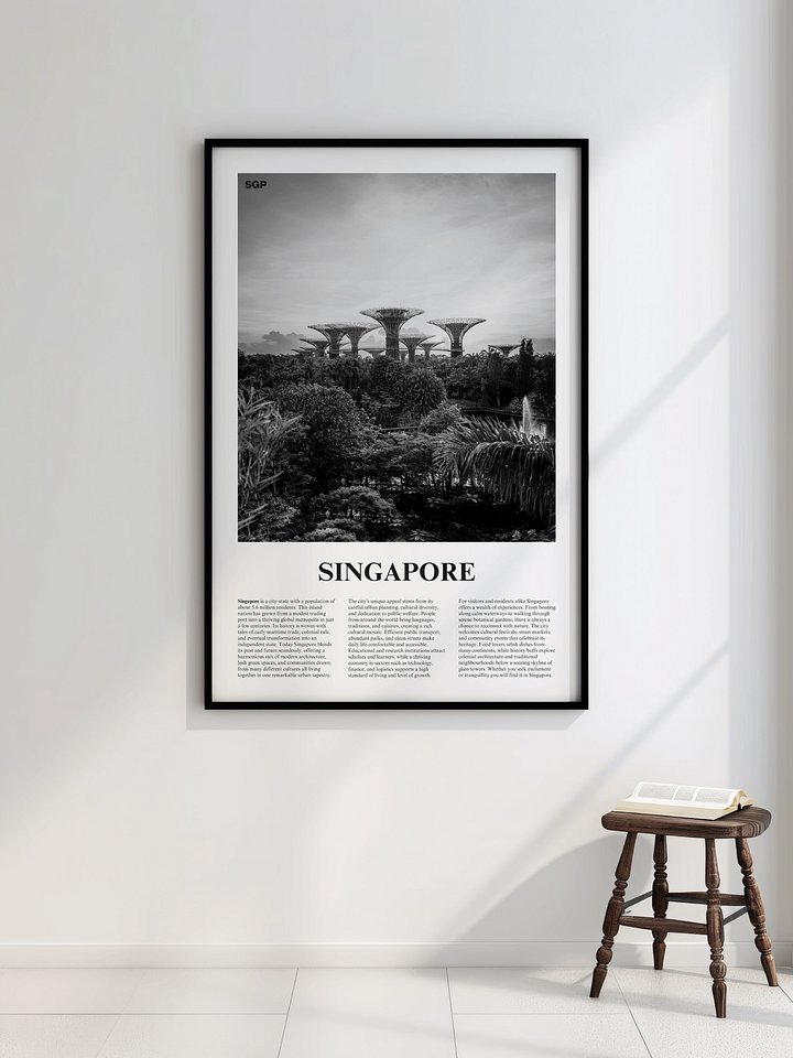 Singapore 03 Newspaper Poster | Framed product image (2)