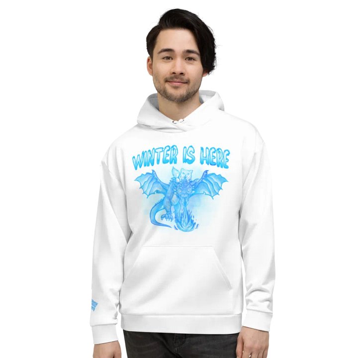White Winter is Here Hoodie - Front product image (1)