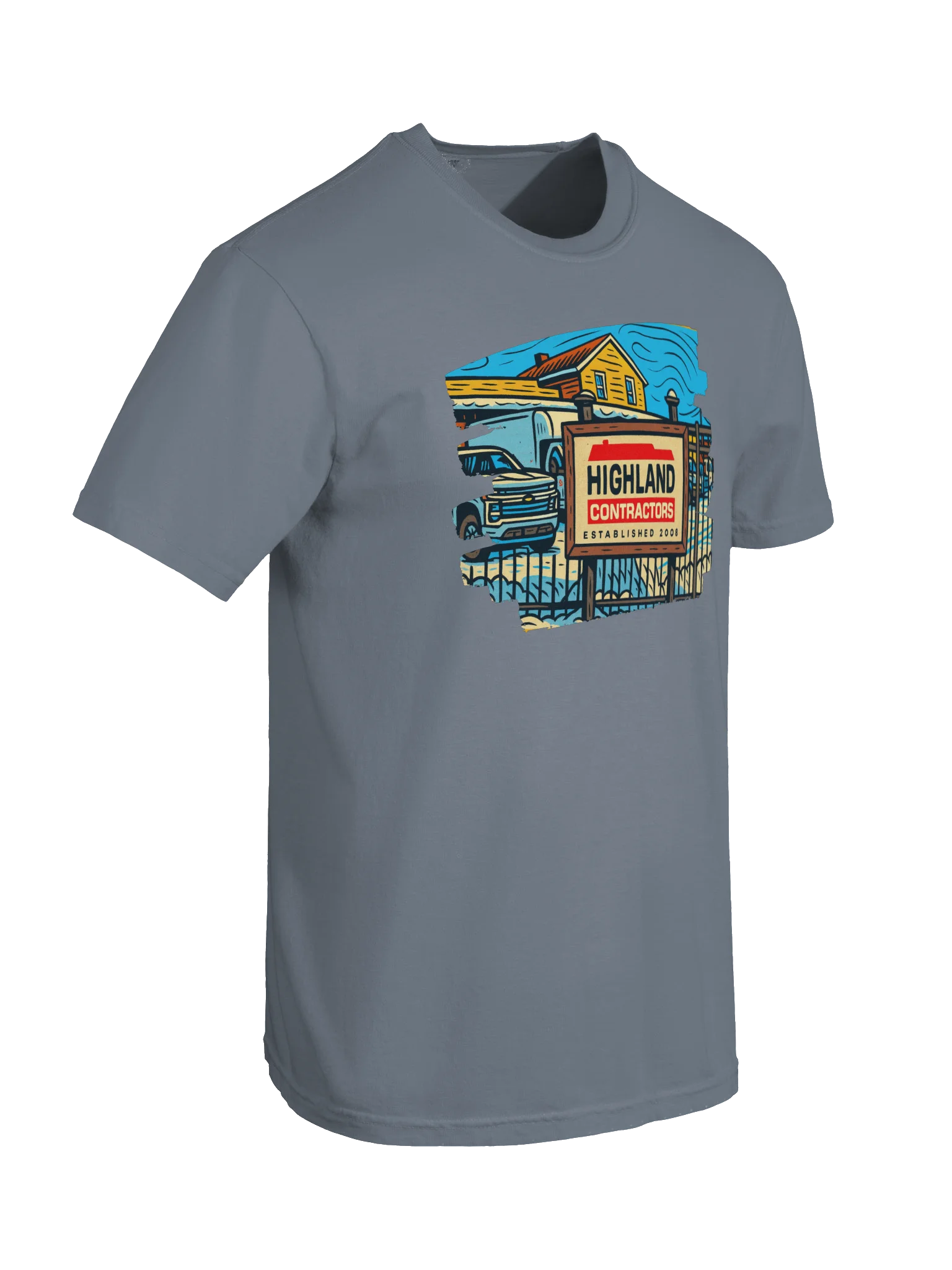 Highland Contractors Caricature T-Shirt product image (2)