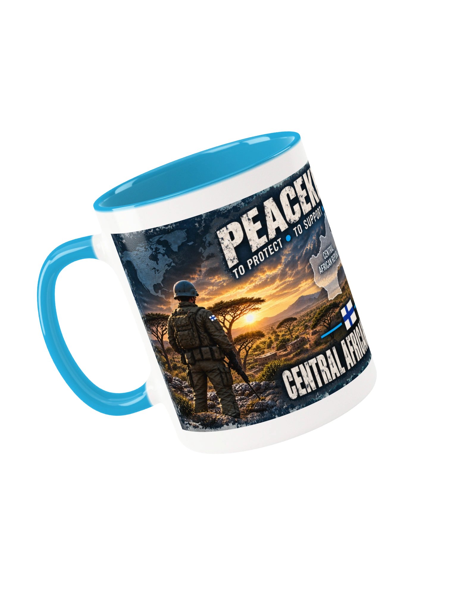 CENTRAL AFRICAN REPUBLIC Peacekeeper Mug – 11 oz product image (3)