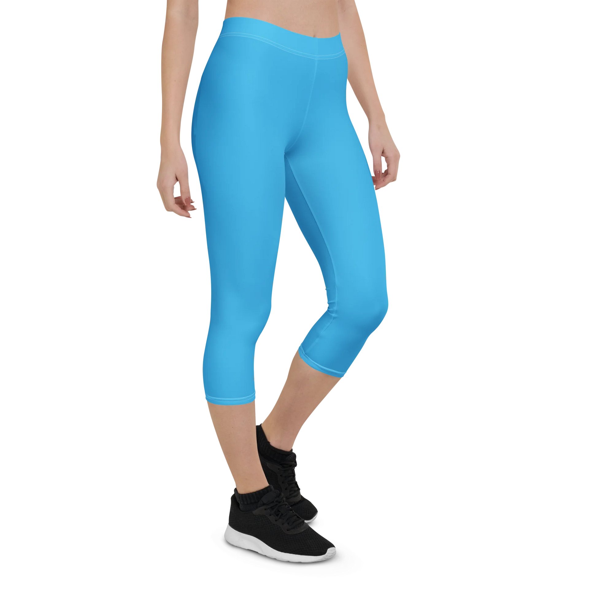 WyldFoxy Aqua Blue Capri Leggings product image (7)