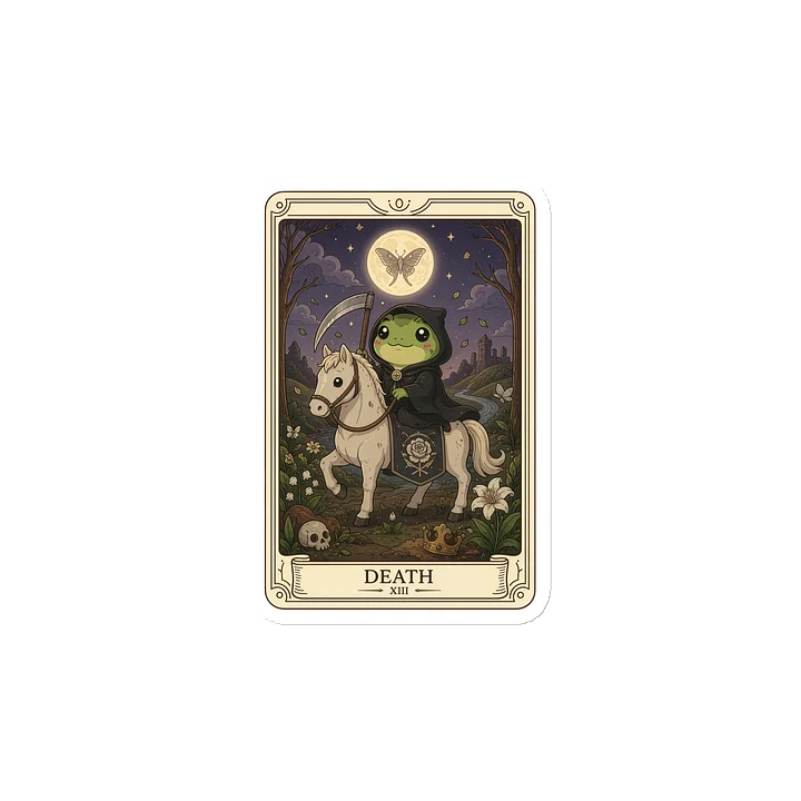 Death - Tarotoads! - Premium Custom-Made Die-Cut Magnet product image (2)