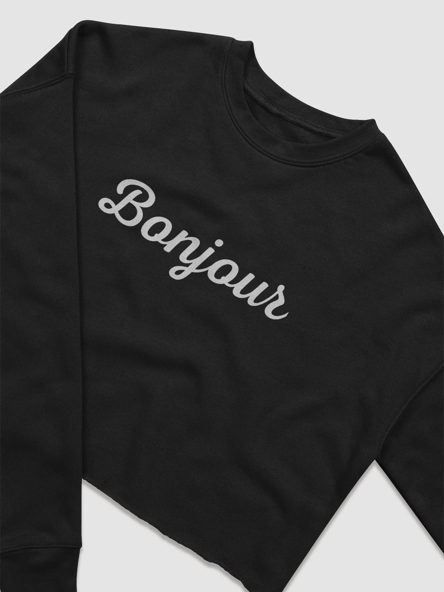 Bonjour Cropped Sweatshirt product image (3)