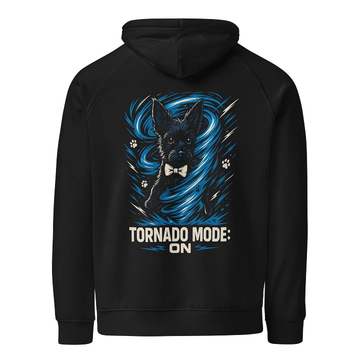 Tornado Mode On Eco Raglan Hoodie product image (1)
