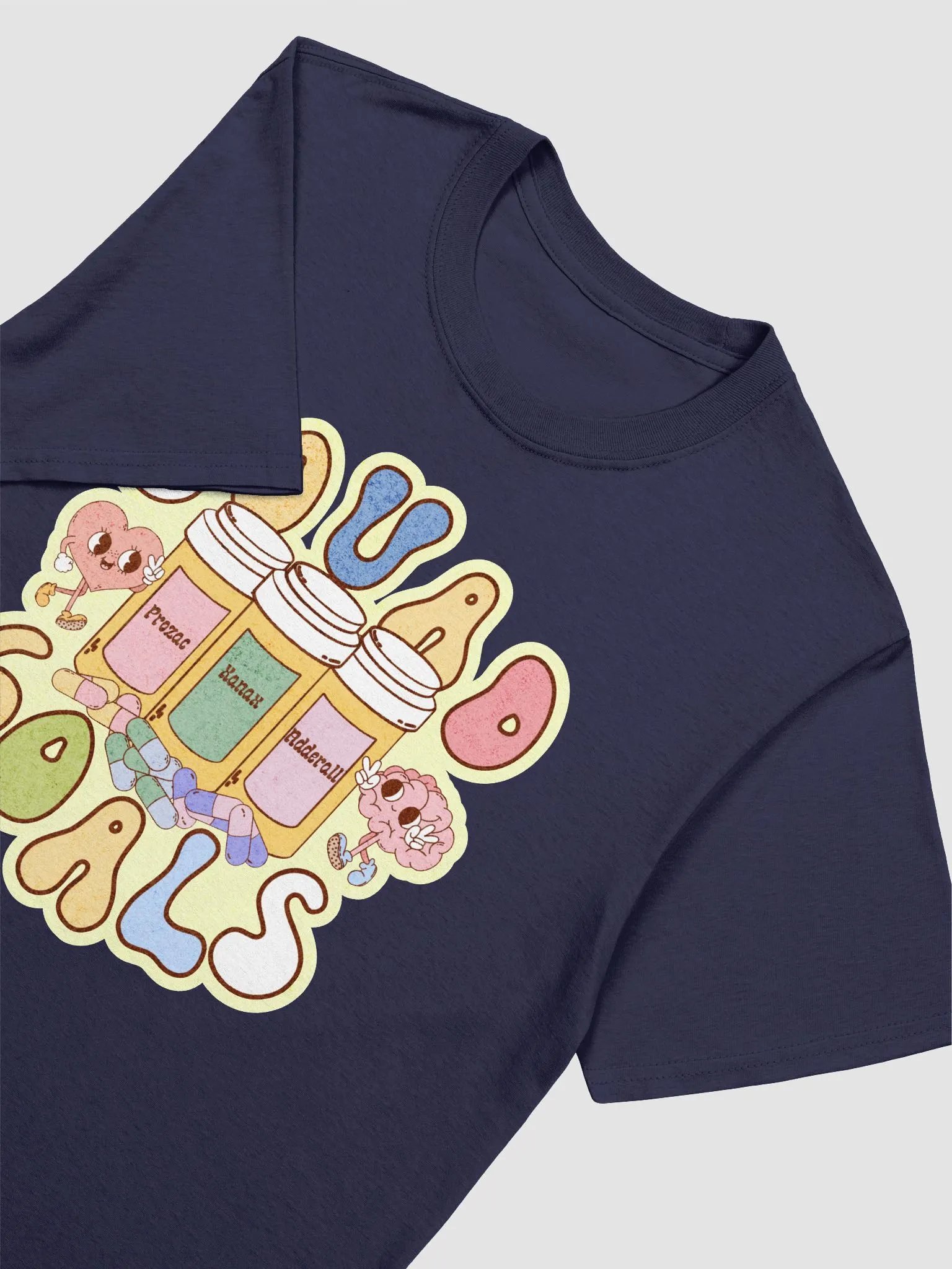 Squad Goals Medication Advocacy Retro Mascot Tee product image (1)