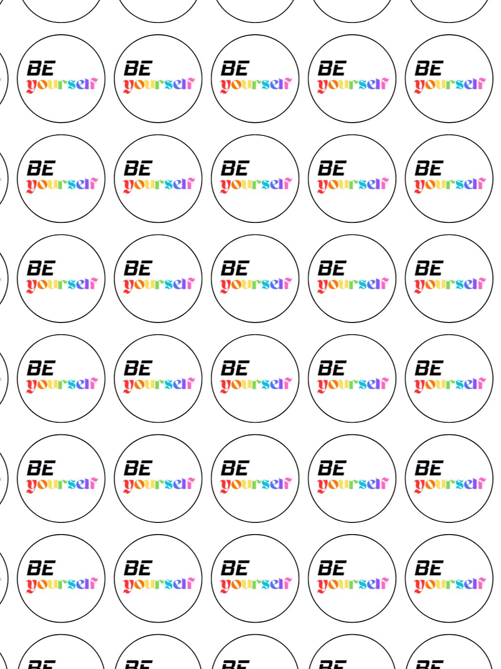 BE yourself 1" Buttons product image (1)