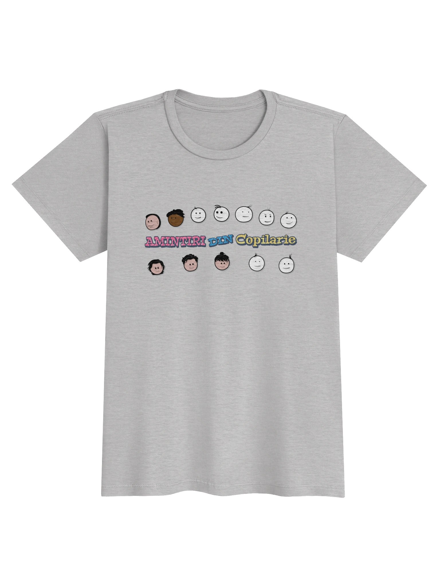Tricou Damă Gri – Amintiri Din Copilărie product image (1)