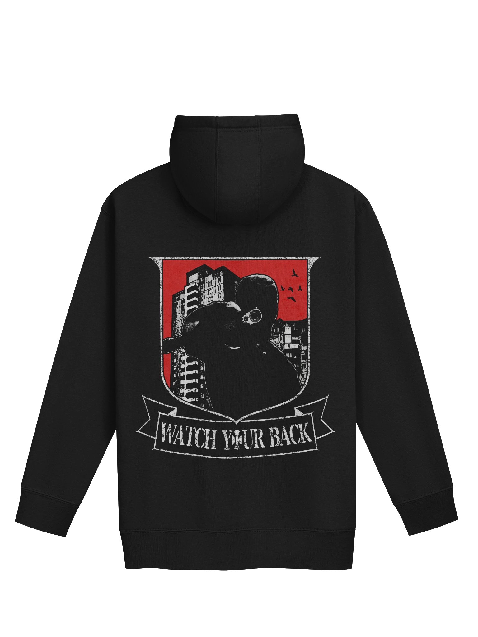 "WATCH YOUR BACK" HOODIE BACKPRINT product image (2)