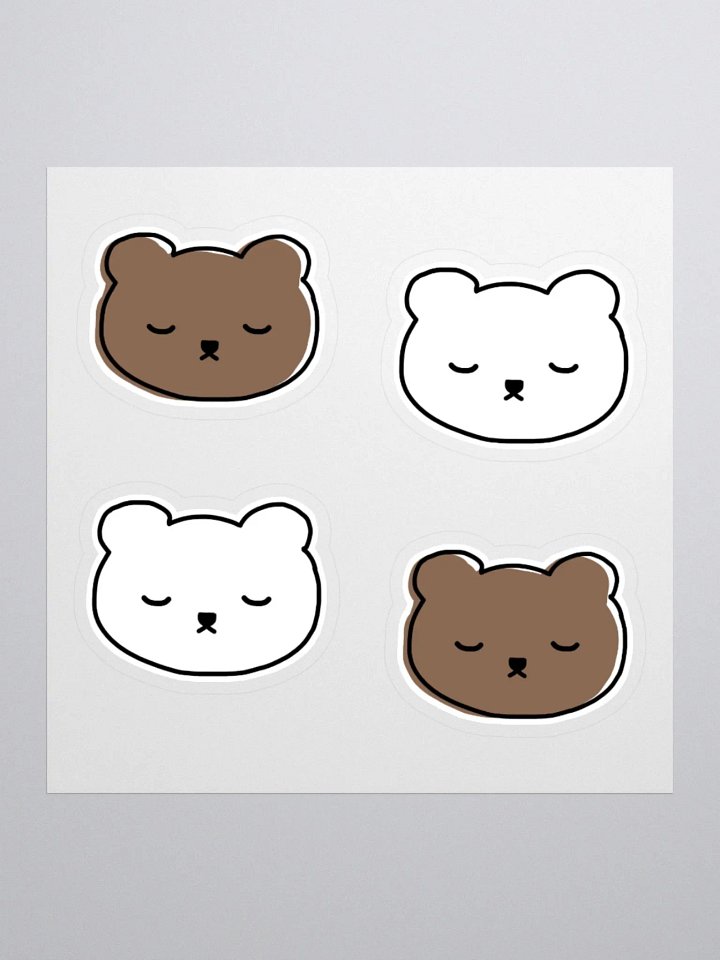 Sleepy Bear Stickers product image (1)