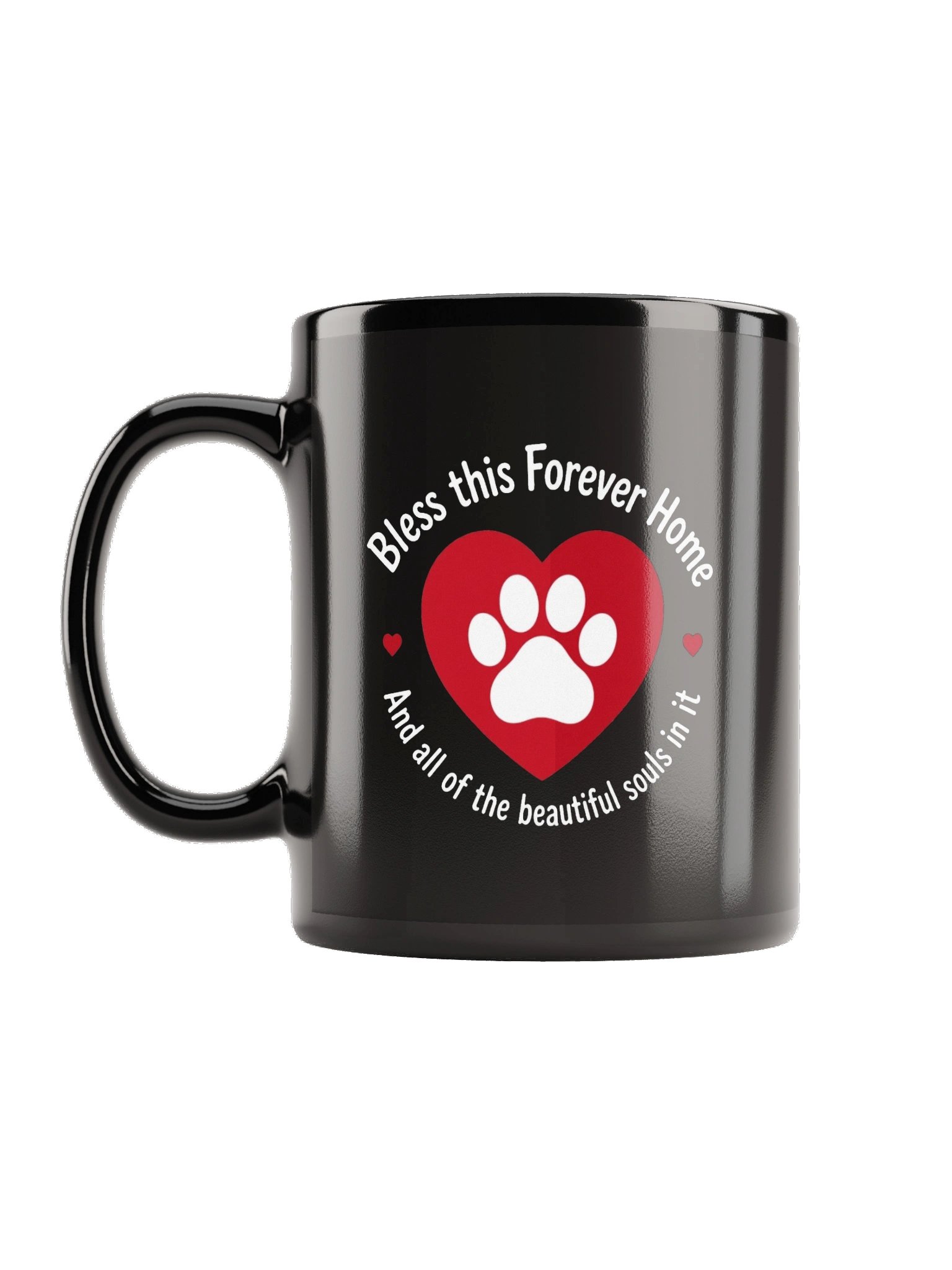 Bless This Forever Home Black Glossy Mug product image (1)