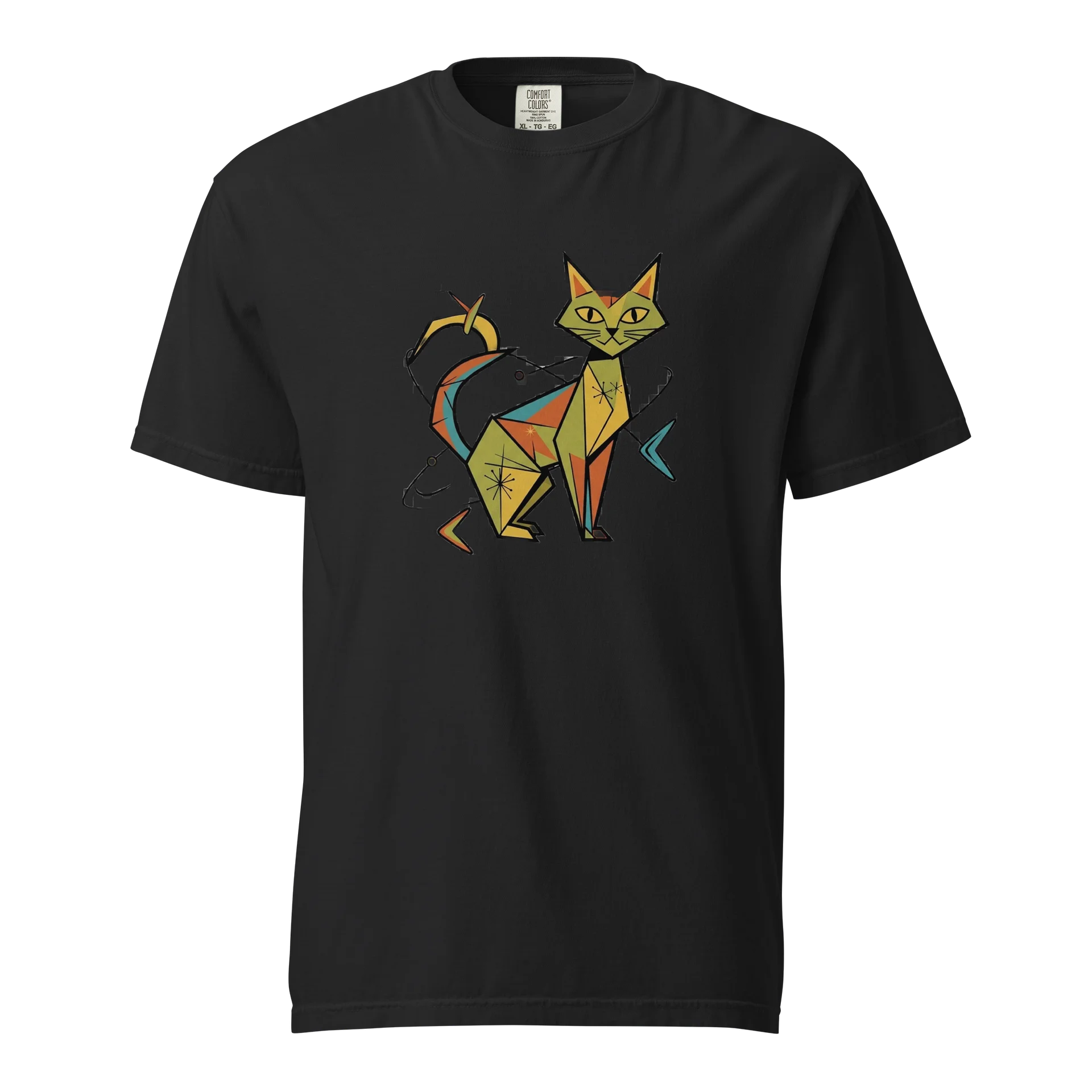Geometric Cat Boss Tshirt product image (1)