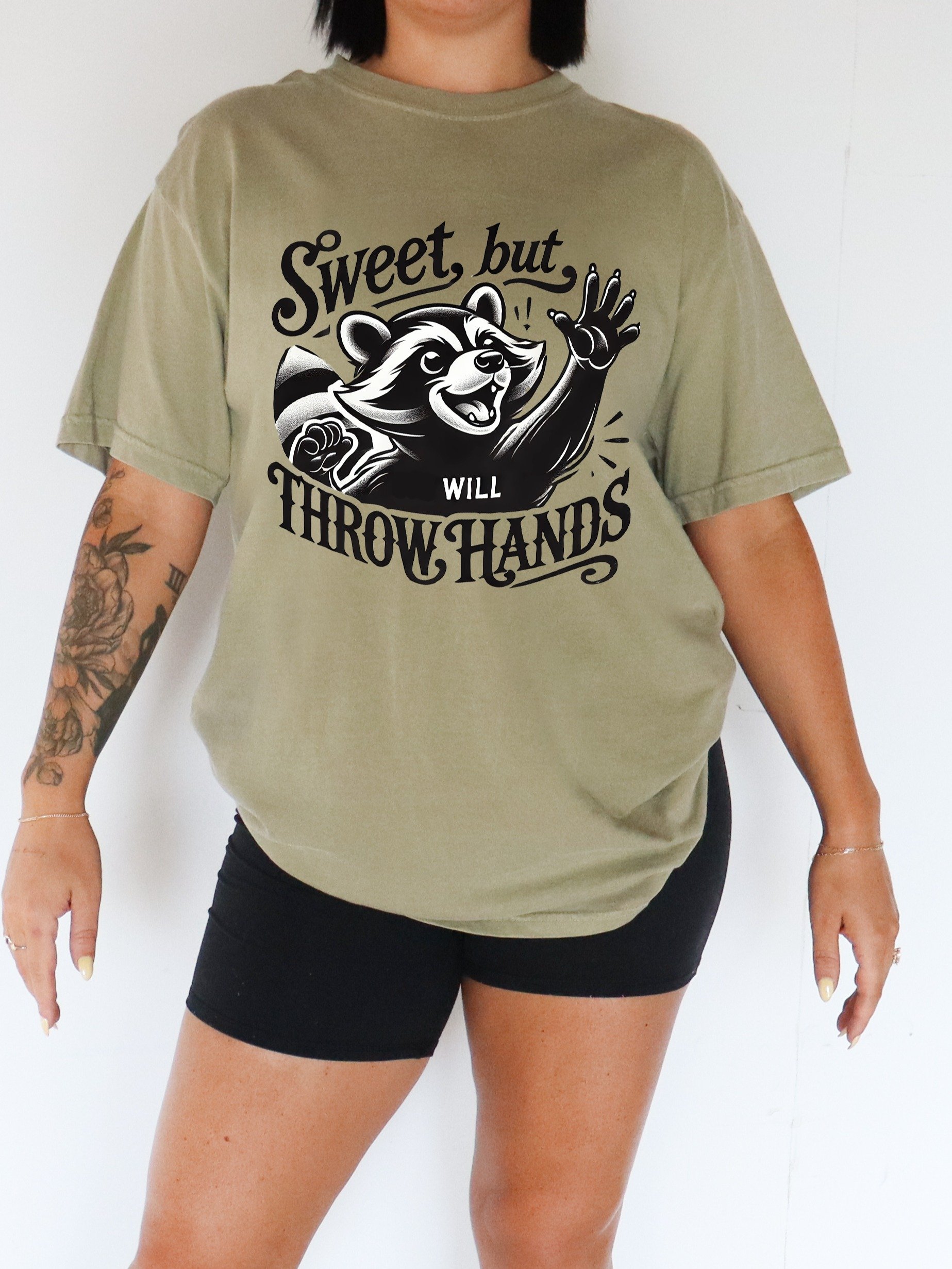 Sweet But Will Throw Hands Shirt product image (2)